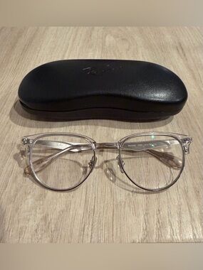 Ray-Ban RB6396 2936 Clear Silver Clubmaster Eyeglasses Frames 51-19 140